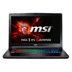 MSI GE72 6QF Apache Pro Gaming Laptop, Intel Core i7, 8GB RAM, 1TB HDD + 256GB SSD, 17.3